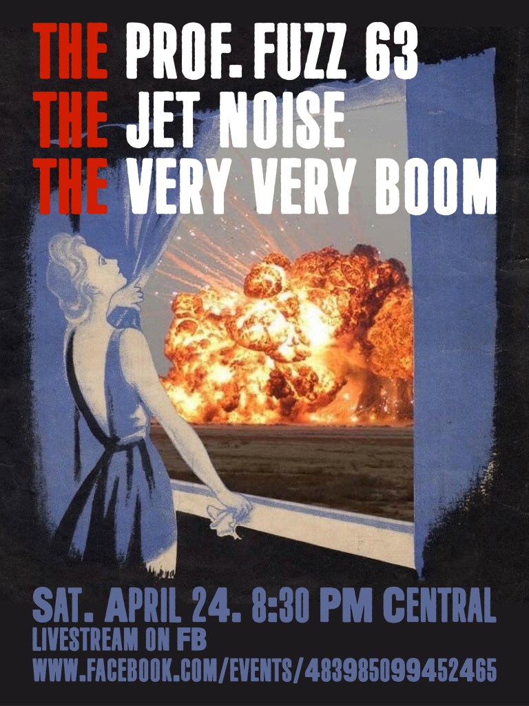 Poster for FB livestream event on April 24, 8 PM Central. 